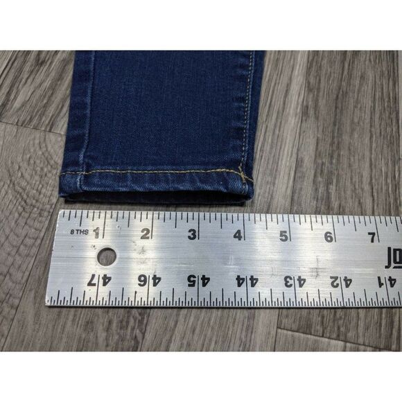 Old Navy Womens Blue The Rockstar Mid Rise Slim Fit Cropped Jeans Size 0 Regular - Picture 11 of 11